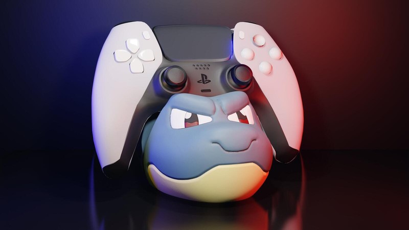 Blastoise Controller Stand | Controller Holder | Phone Holder | Game Room Decor