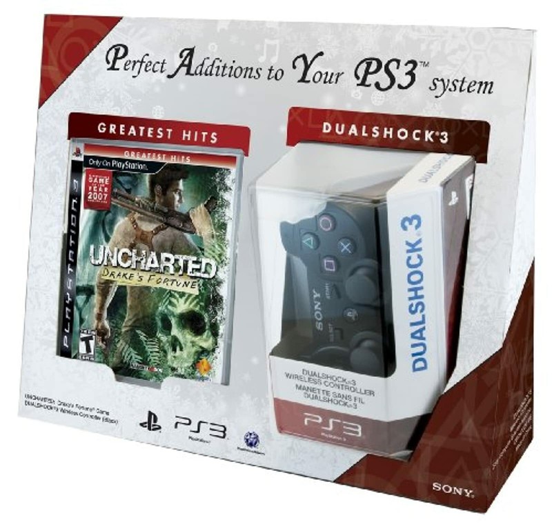 Uncharted: Drake’s Fortune And Dualshock 3 Bundle PlayStation 3 Very Good 1Z