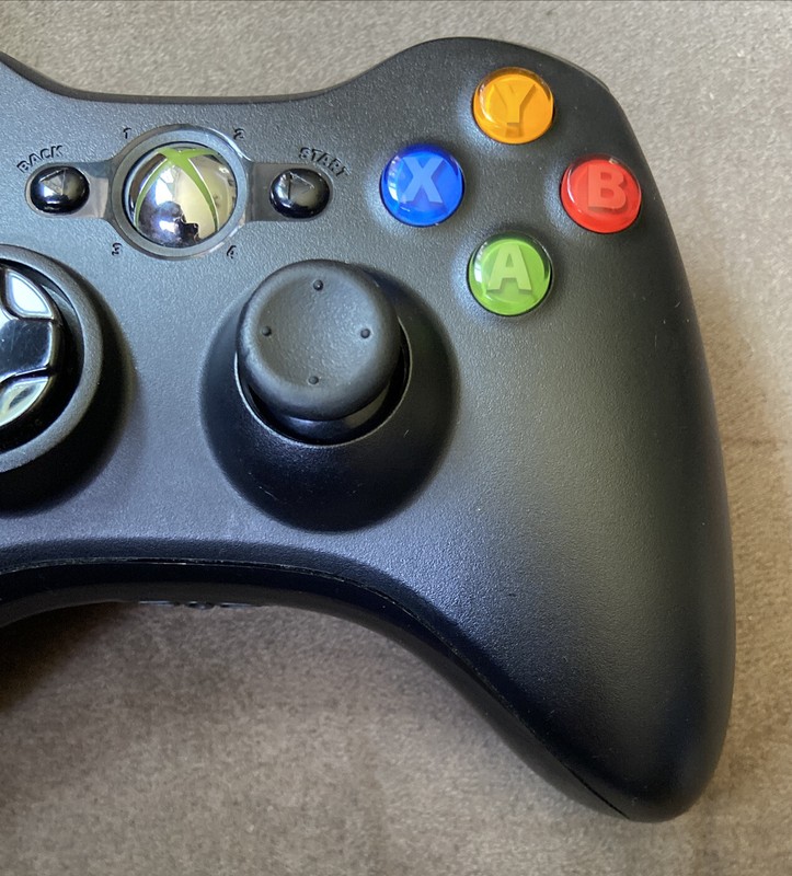 Official Microsoft Xbox 360 Black Wireless Controller! ~ Works Great! Authentic! gallery