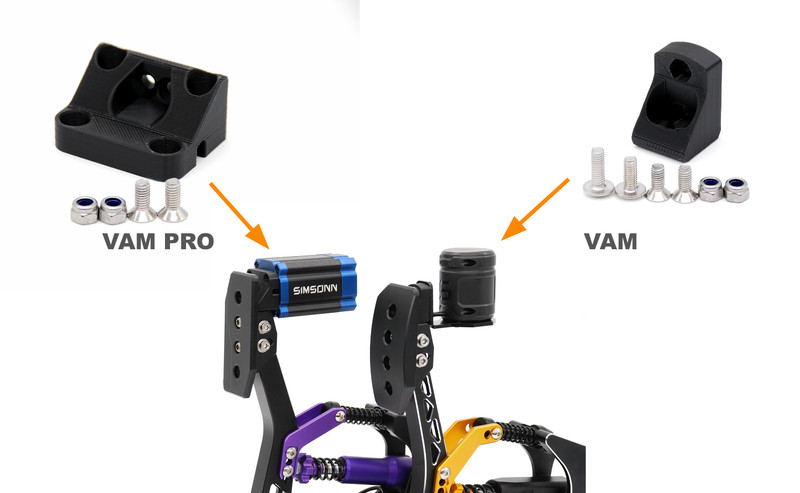 Simsonn VAM and VAM Pro Haptic Pedal Reactor Mount For Conspit CPP Evo Lite Apex
