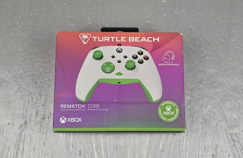 Turtle Beach Rematch™ Core Wired Controller White Green Video Game NEW