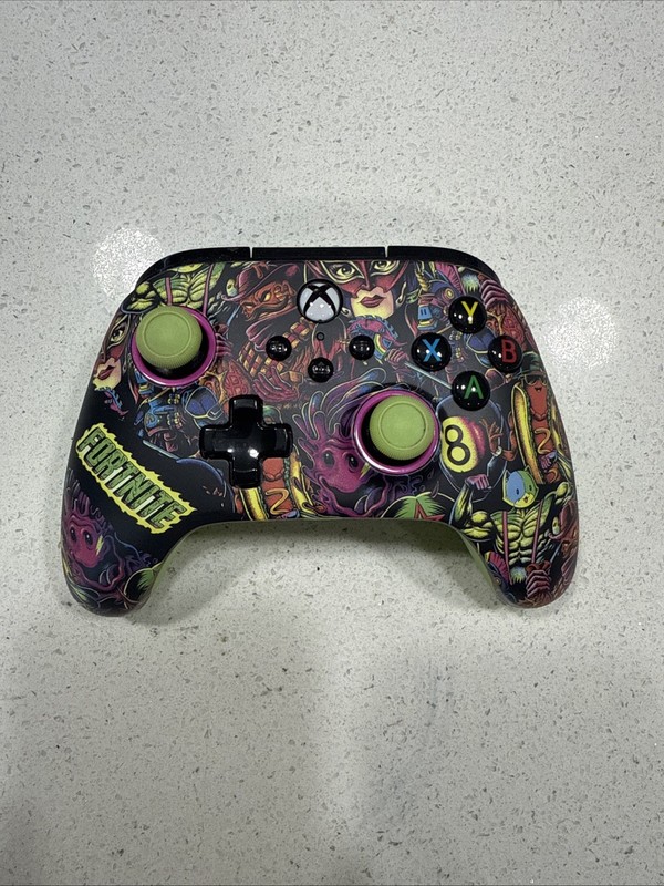 PowerA Advantage Wired Controller Xbox One, X|S, Windows Fortnite Glows Open Box