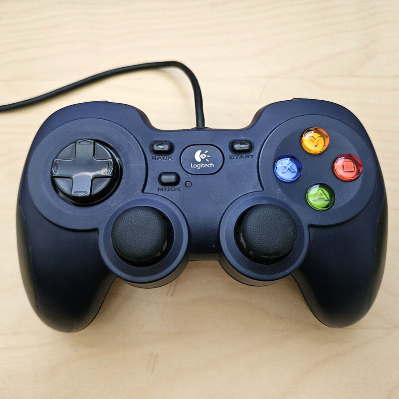 Logitech F310 Gamepad USB Wired Controller for PC; Blue/Black – Tested & Working