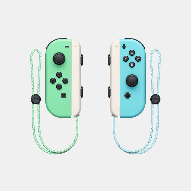 Nintendo Switch Animal Crossing Horizons Game Joycon controller & Strap New
