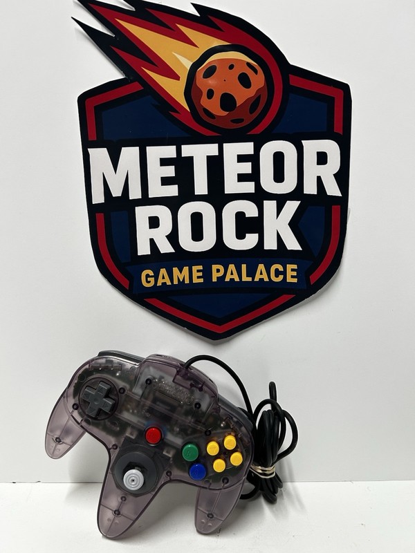 Nintendo 64 Atomic Purple Clear Controller, OEM Tested And Works – Ship’s Today