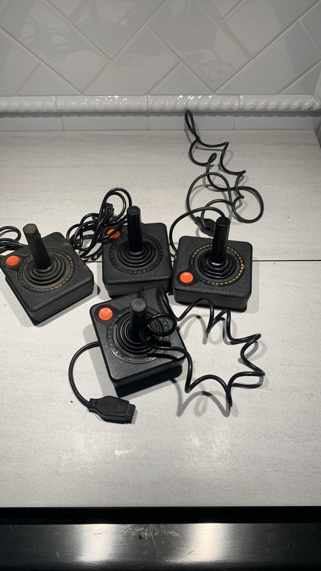 Lot of 4 Atari 2600 CX40 Joystick Controllers