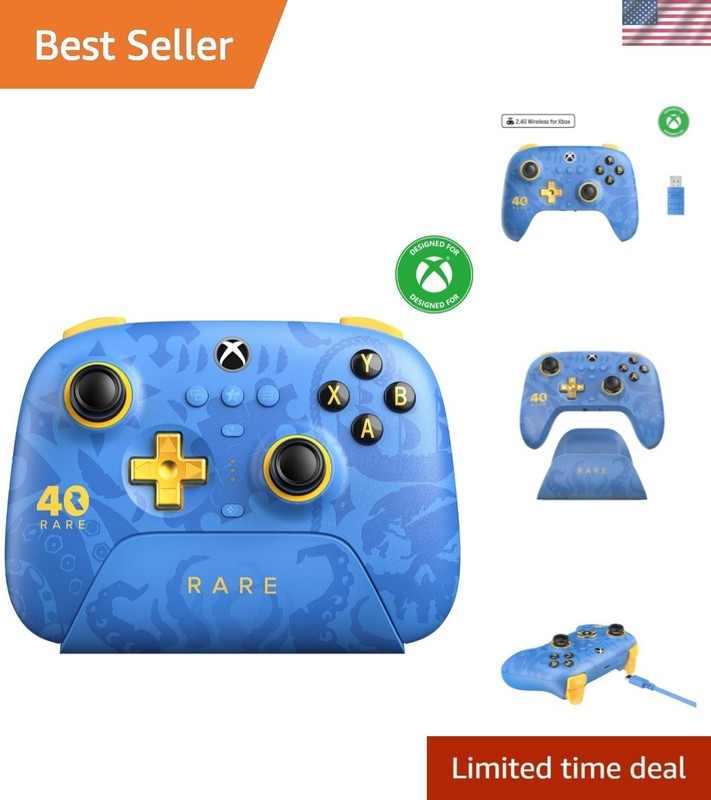 Ultimate 3-mode Wireless Controller for Xbox, Hall Effect Joysticks, Pro Back…