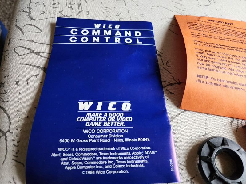 Wico Command control 3-way joystick Box, manual and accesories ONLY gallery
