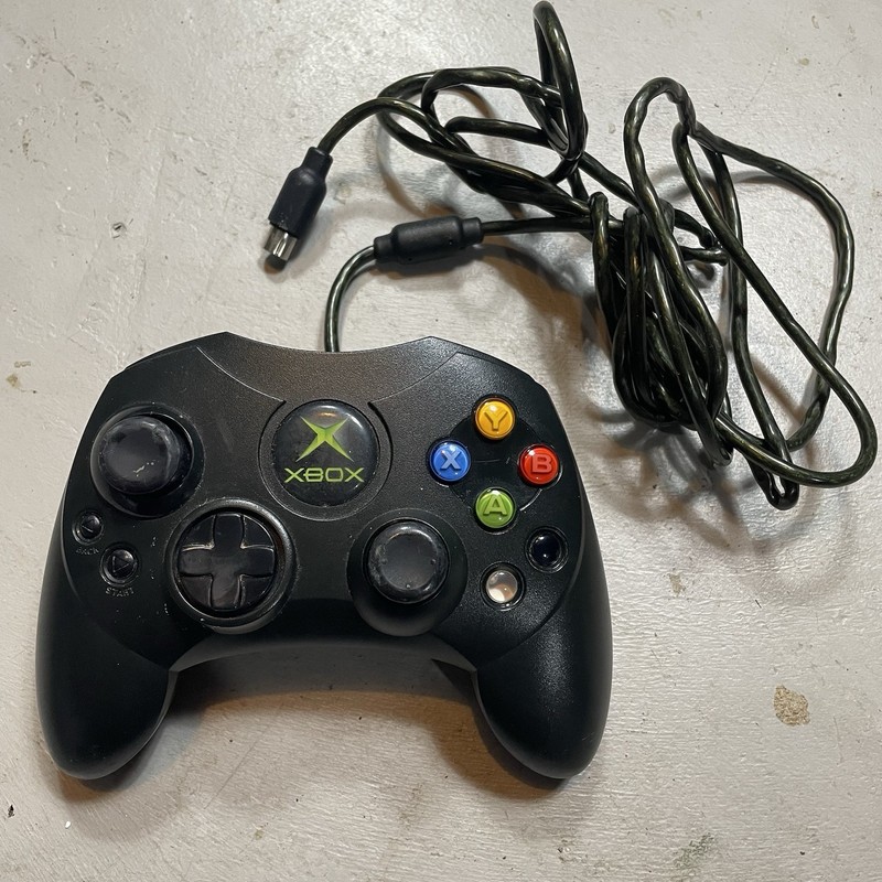 Microsoft Xbox Original Controller OEM Wired S Model Untested FOR PARTS AS IS