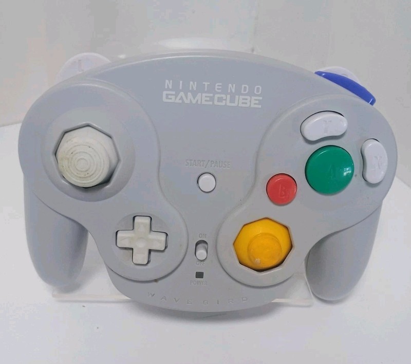 GameCube Wavebird Controller Only *NO DONGLE* Works No Battery Cover *Read*