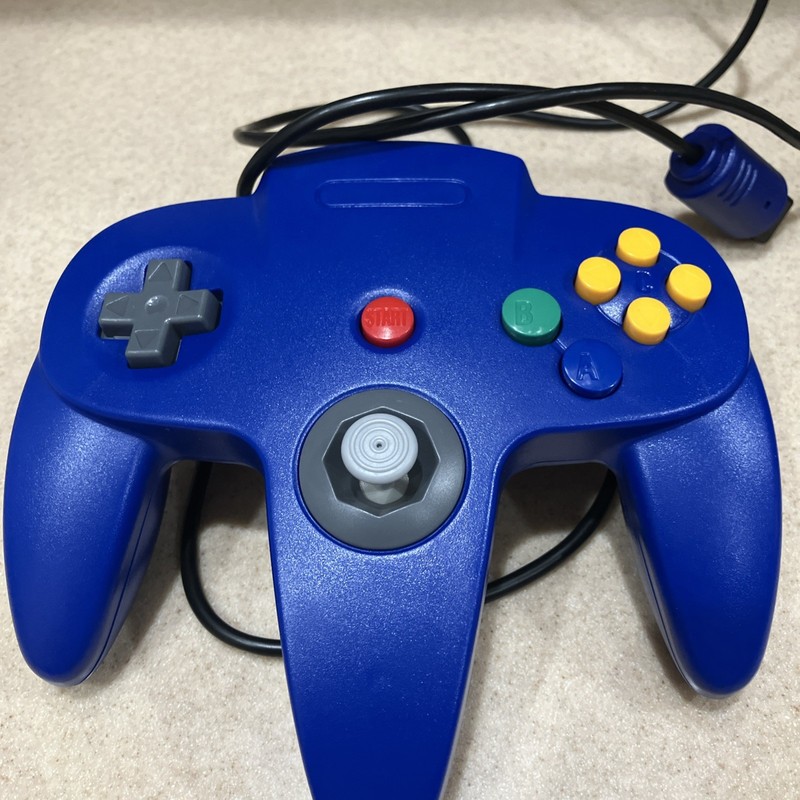 Wired Controller for Nintendo 64 N64 – Teknogame blue 043418K30FX