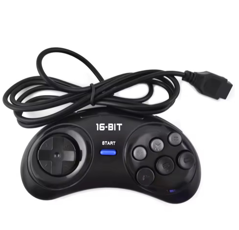 Game controller for SEGA Genesis for 16 bit handle controller 6 Button Gamepad