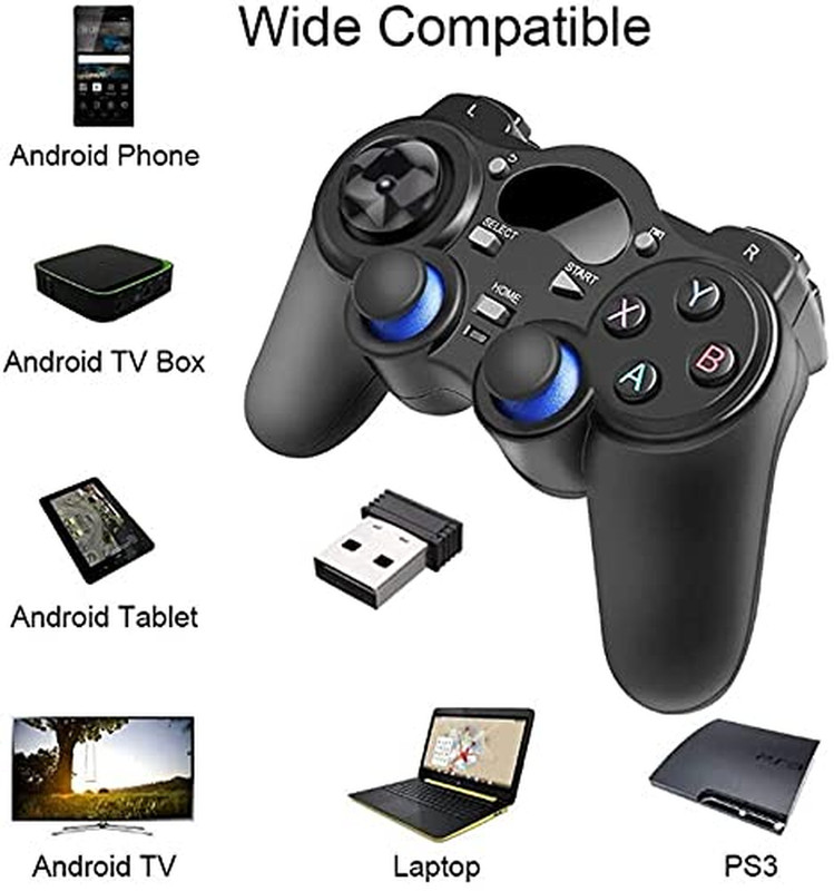 USB Wireless Gaming Controller Gamepad for Pc/Laptop Computer(Windows XP/7/8/10) gallery