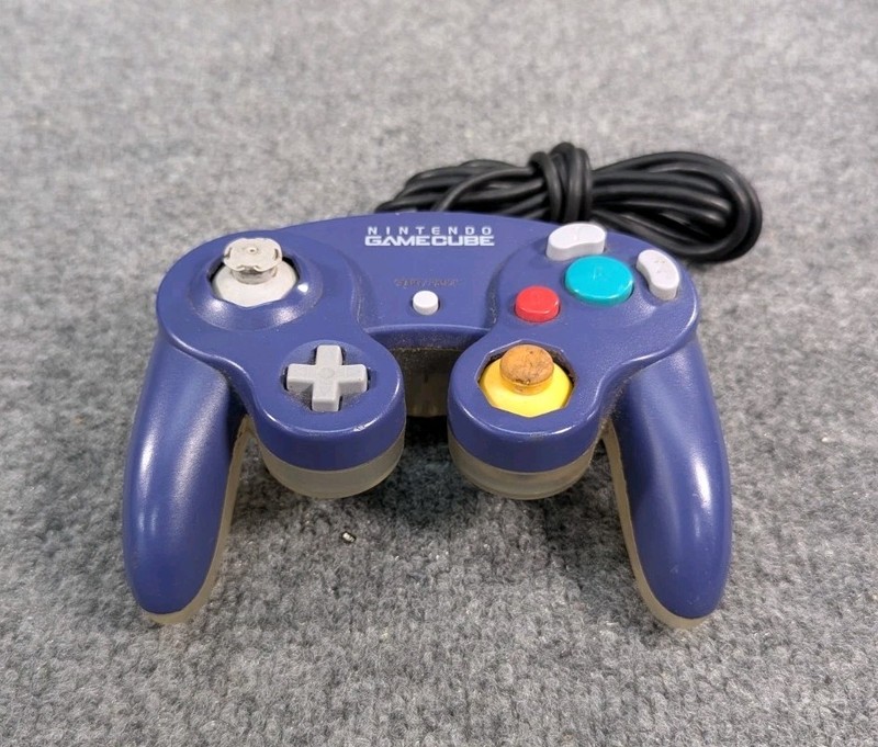 Nintendo GameCube Controller Indigo Purple / Clear DOL-003 OEM