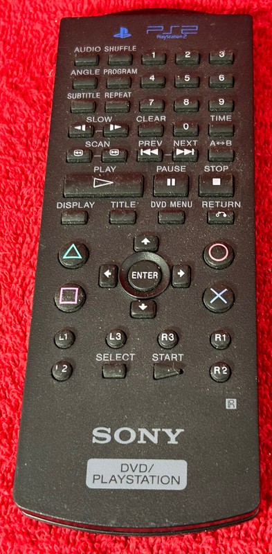 Sony PlayStation 2 PS2 DVD SCPH-10150 – Remote Control Only no battery cover
