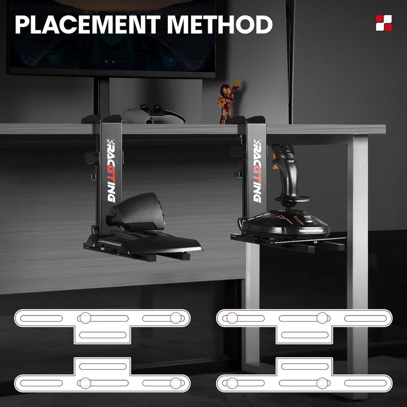 Hotas Mount for Logitech X56,X52,X52 Pro, Throttle and Hotas Systems for Thrustm gallery