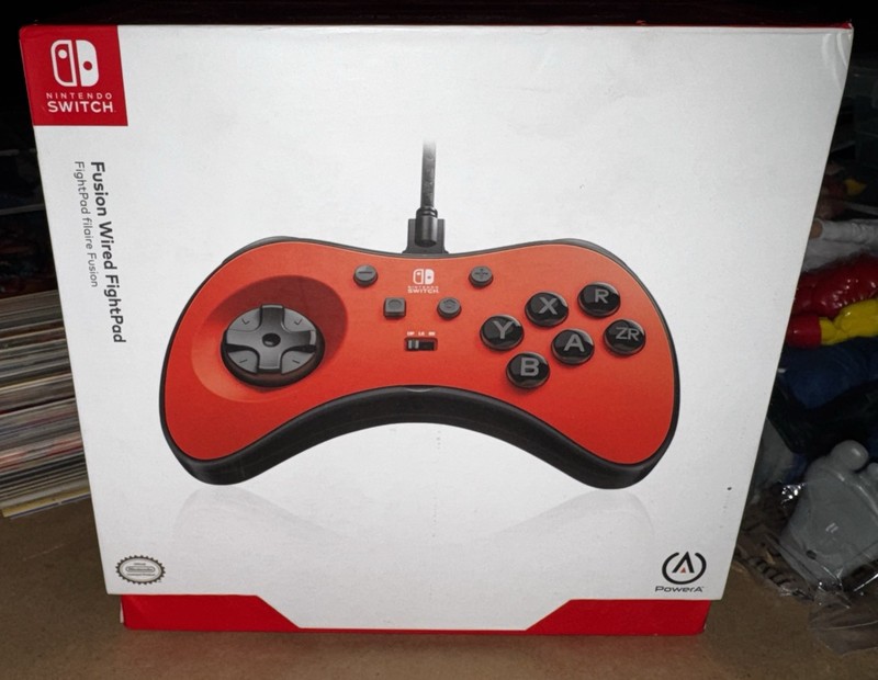 PowerA Fusion wired fightpad arcade fight pad red/grey for Nintendo Switch PC