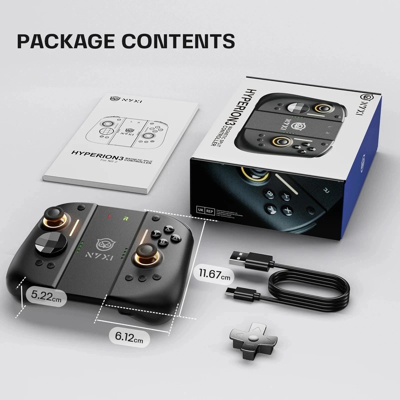 NYXI Nintendo Switch 2 Hyperion 3 Wireless Joy Con Controllers
