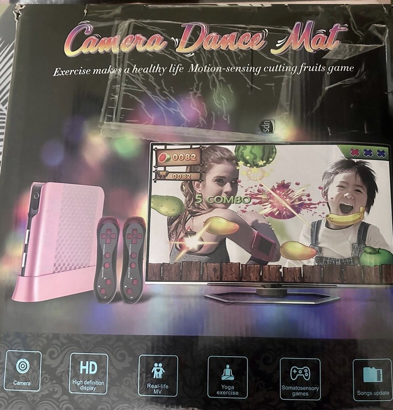 HAPHOM Dance Mat for Kids and Adults, Anti-Slip Wireless Musical Large, Black