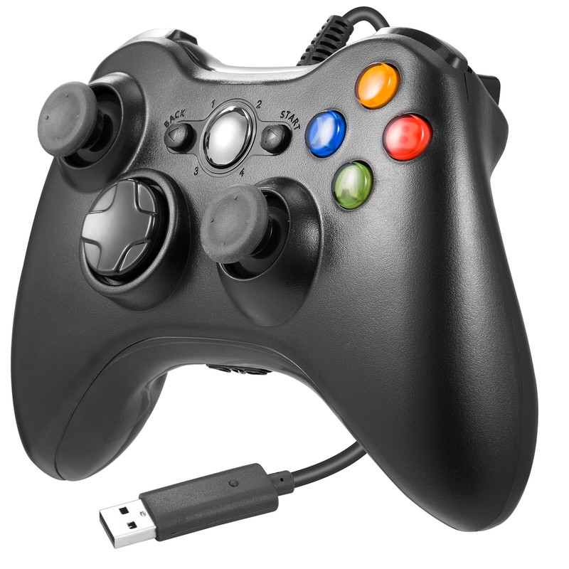 Wired Game Controller USB Joystick for Microsoft Xbox 360/ PC Windows 7 8 10 XP
