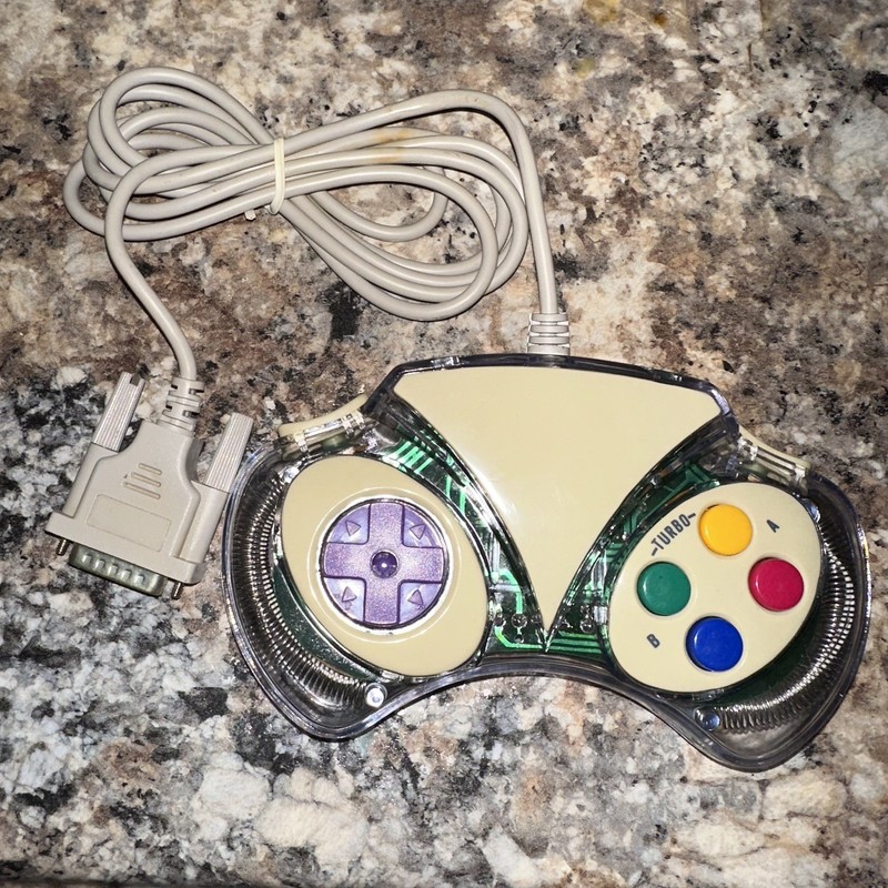 Inland Pro Pad 4000R Premium 6 Button Digital Game Pad Clear IBM PC