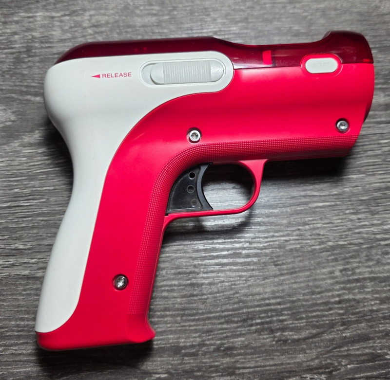 Sony PlayStation Move Controller Shooting Attachment Hand Gun Pistol Red PS3