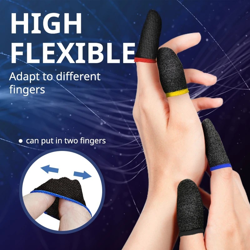 20 Pcs Screen PUBG Gaming Finger Sleeve Game Controller Mobile Sweatproof Gloves gallery