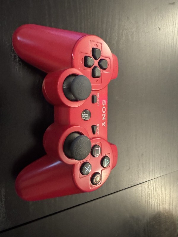 Sony PlayStation 3 PS3 DualShock 3 Wireless Controller Red Tested Works Great Sh