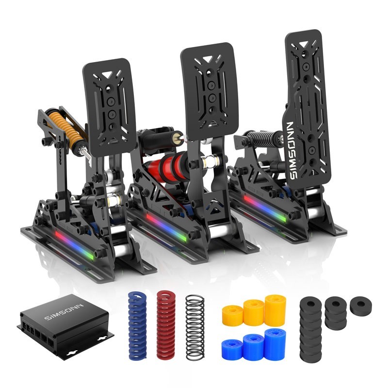 SIMSONN Pro X Ultra Hydraulic Pedals Accelerator + Clutch + Brake Racing Games
