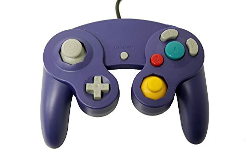 Replacement & Wii Controller Purple By Mars Devices Gamepad For GameCube