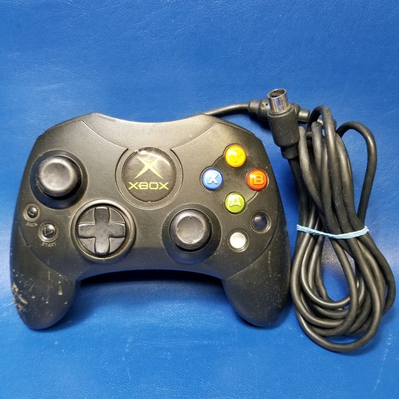 Microsoft Xbox Controller S Model X08-69873 Wired Black Gamepad Original Authent