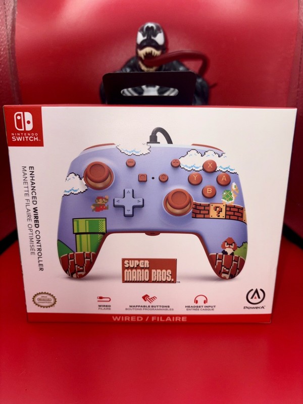 Nintendo Switch Wired Controller – Super Mario Bros Edition (PowerA) – NEW