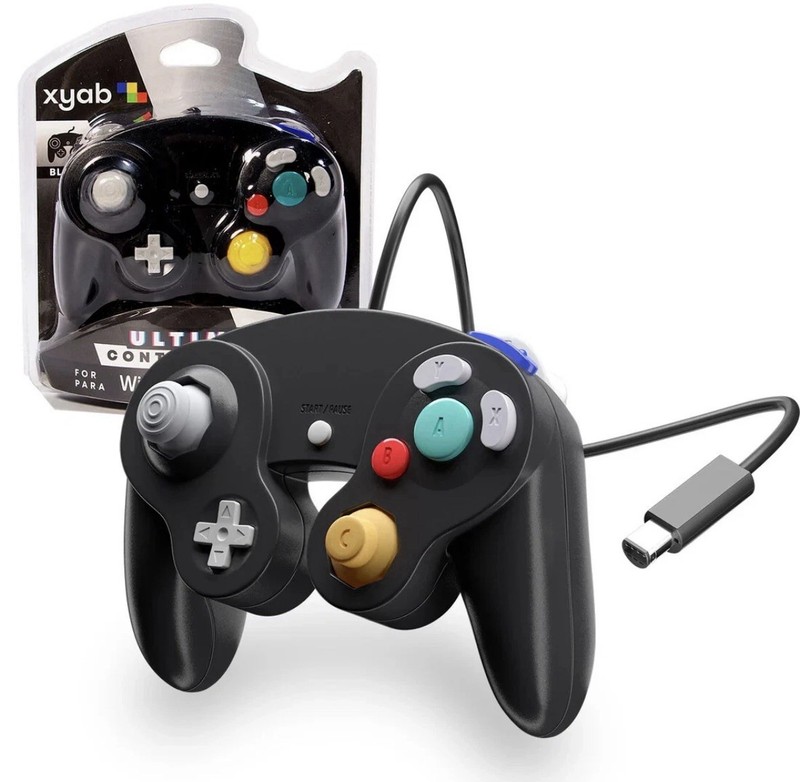 Brand New Controller for Nintendo GameCube Wii Switch Black XYAB