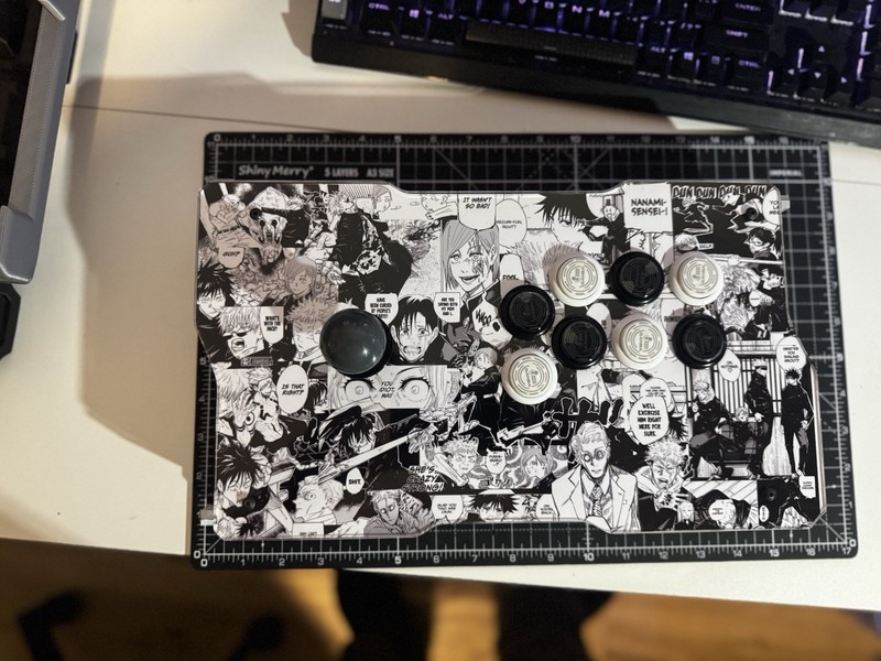 Jujutsu Kaisen Wired USB Arcade Fight Stick Controller Joystick Buttons Glossy gallery