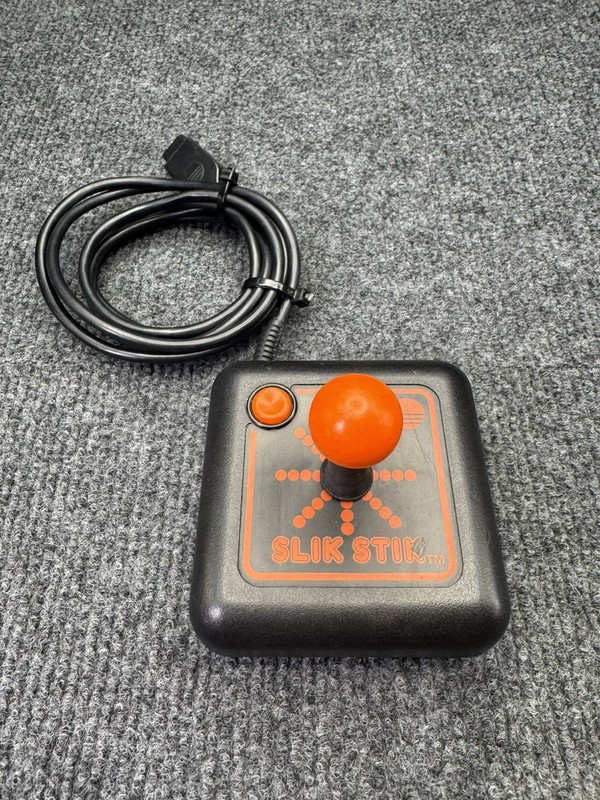 Suncom Slik Stik Joystick Controller Atari 2600 Commodore 64 Arcade Stick Tested