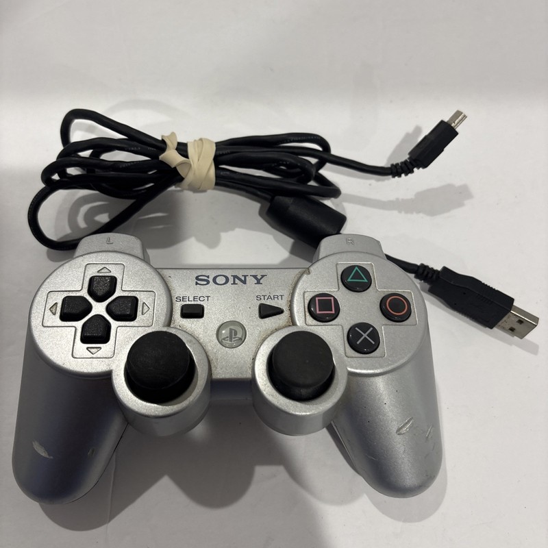 Sony PS3 DualShock 3 Wireless Controller Silver OEM Tested Works
