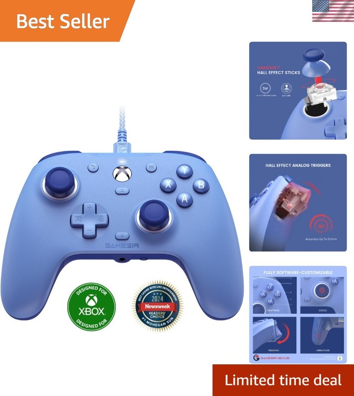 G7 SE Wired Controller for Xbox Series X|S, Xbox One & Windows 10/11, Plug an…
