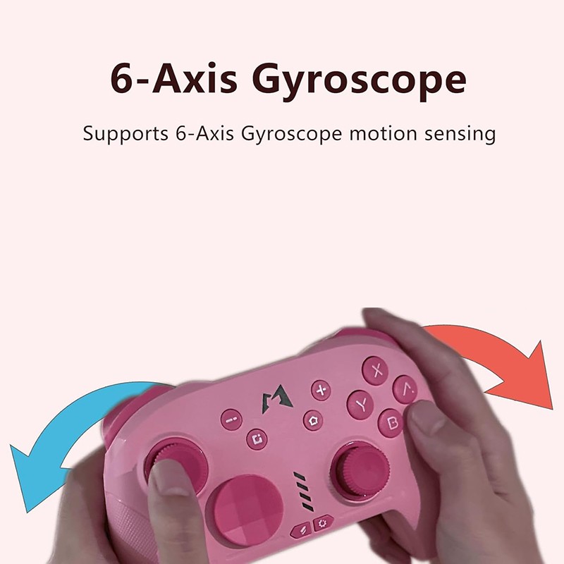 Switch Pro Controller Wireless Gamepad with Vibration ALPS Joysticks Turbo Pink gallery