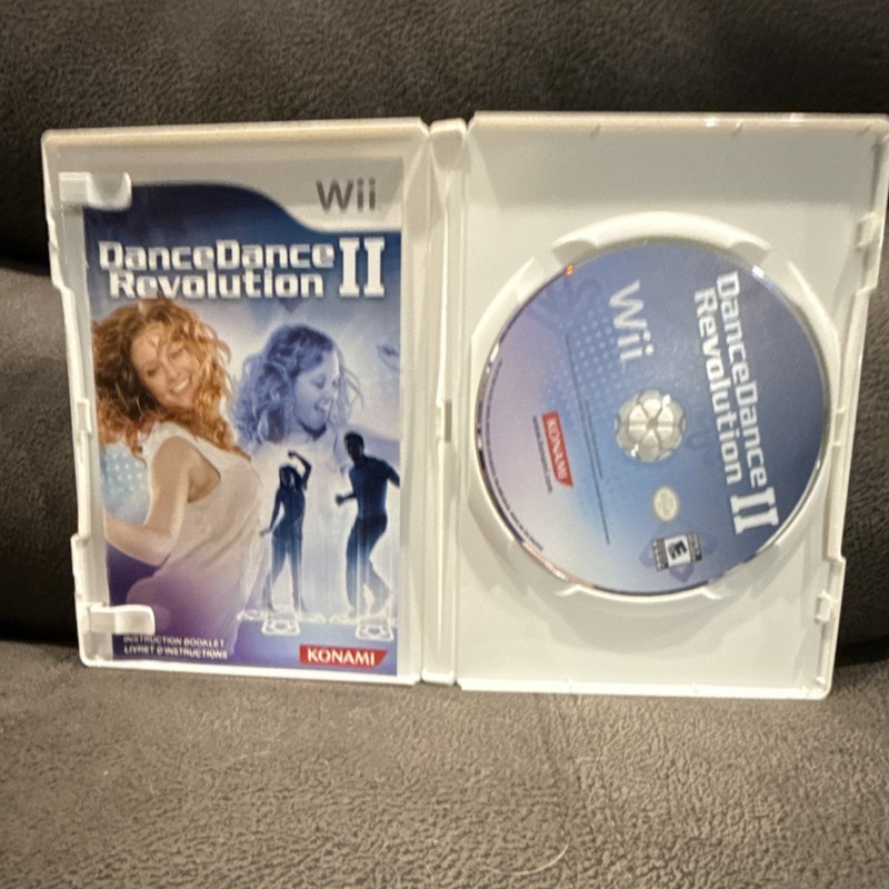 Konami DanceDance Revolution II Padded Wired Dance Pad 6ft Blue Gray White Wii gallery