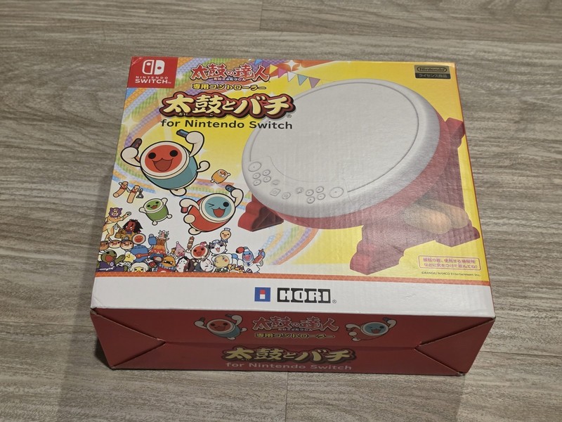 Nintendo Switch HORI TAIKO NO TATSUJIN Drum & BACHI Controller Set NSW-079