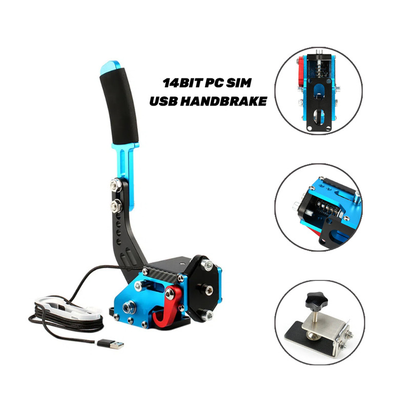 Universal 14Bit USB PC Handbrake For Racing Games Logitech G27 G25 G29 T300 T500 gallery