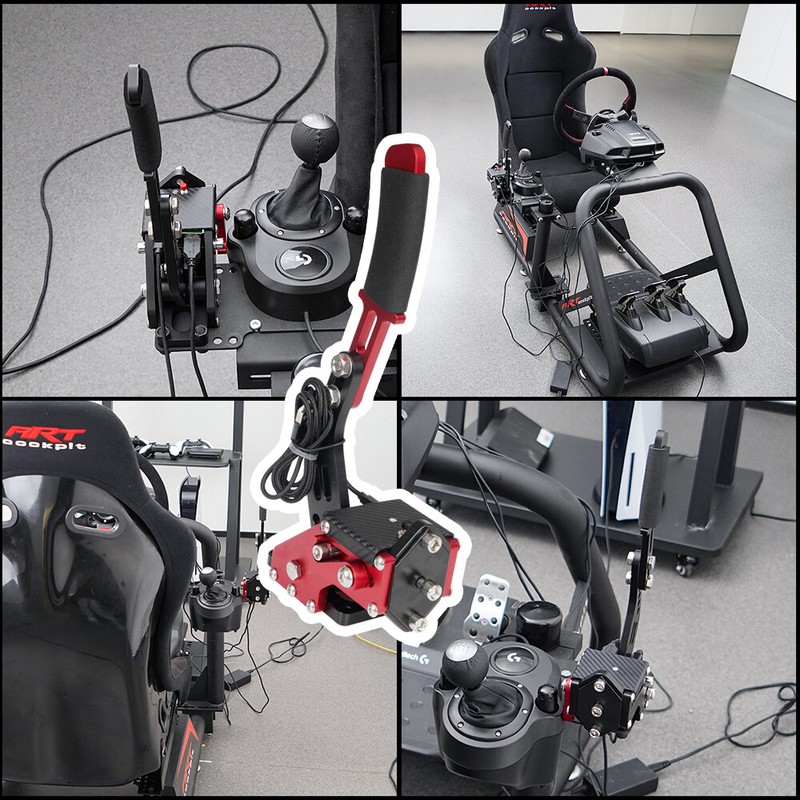 Red 14Bit XSX XSS XBOX1 Handbrake Kit for Racing Game Steering Wheel Stand G920 gallery