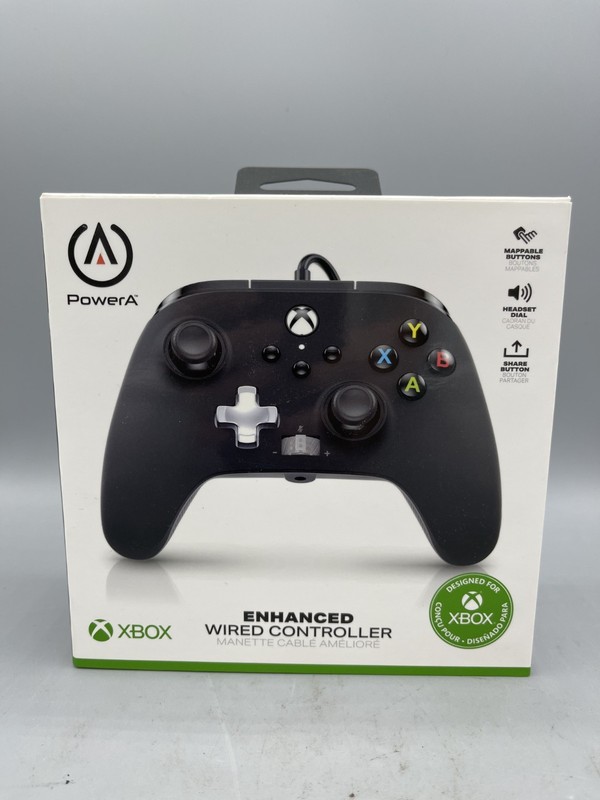 PowerA Enhanced Wired Controller for Microsoft Xbox One/Series S/X Black New