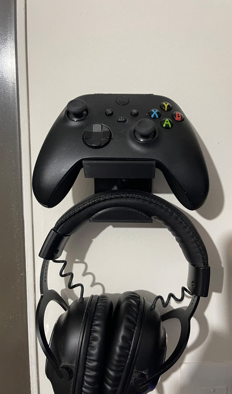 XBOX Series PlayStation PS5 1 Controllers and Headset Wall Mount Holder Stand