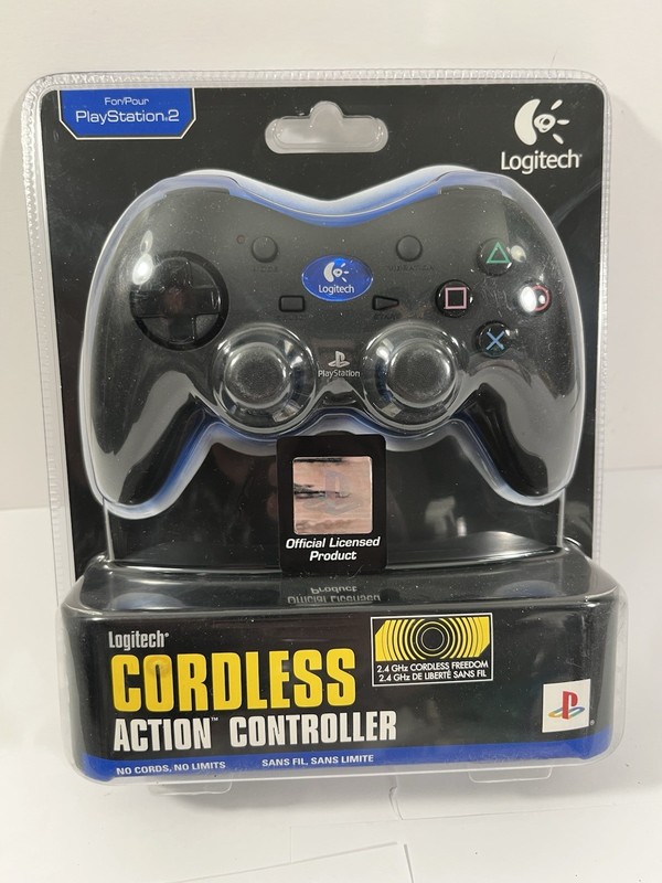 LOGITECH Cordless Action Controller PLAYSTATION 2 PS2 BRAND NEW IN PACKAGE NICE!