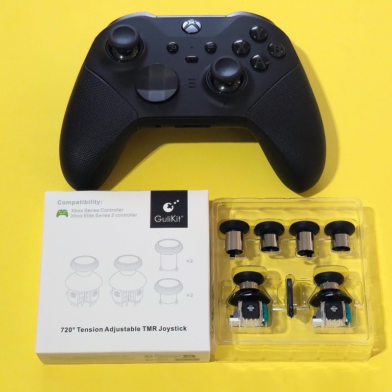 Xbox Elite Series 2 Wireless Controller Black Gulikit 720 TMR Upgrade