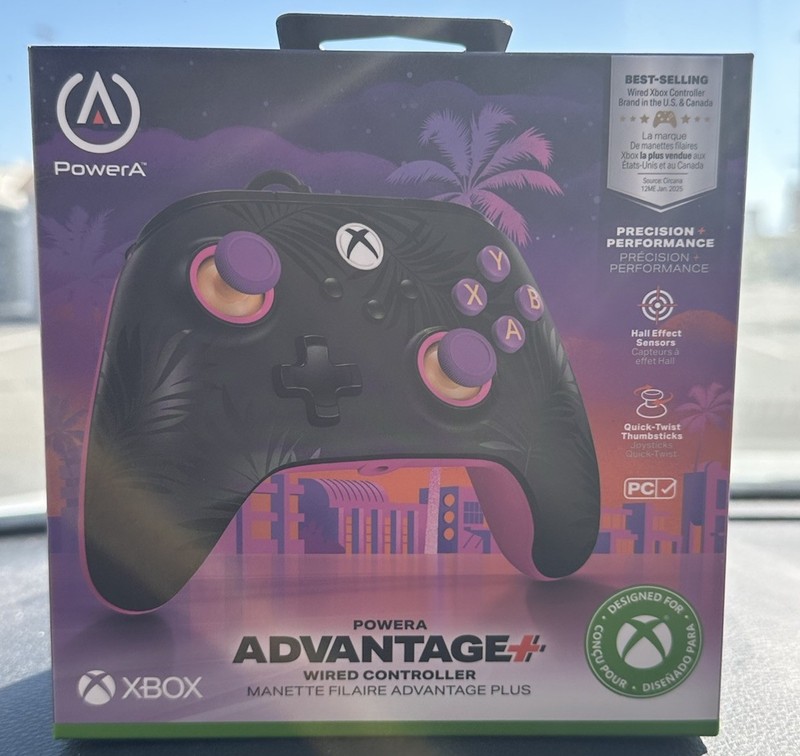 PowerA Advantage Wired Controller for XBOX / PC [Model: XBGPADWH, USB-C Cable ]