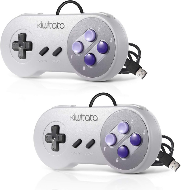 Classic 2-Pack SNES USB Game Controllers - Play on PC, Mac & Raspberry Pi gallery
