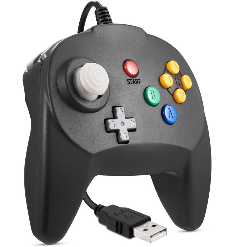 N64 Controller Joystick Gamepad USB Wired for PC & Mac & Raspberry Pi & Linux gallery