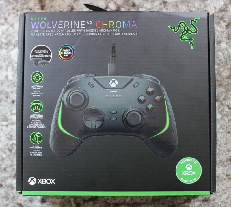 Razer Wolverine V2 Chroma RGB Controller For Xbox – Black